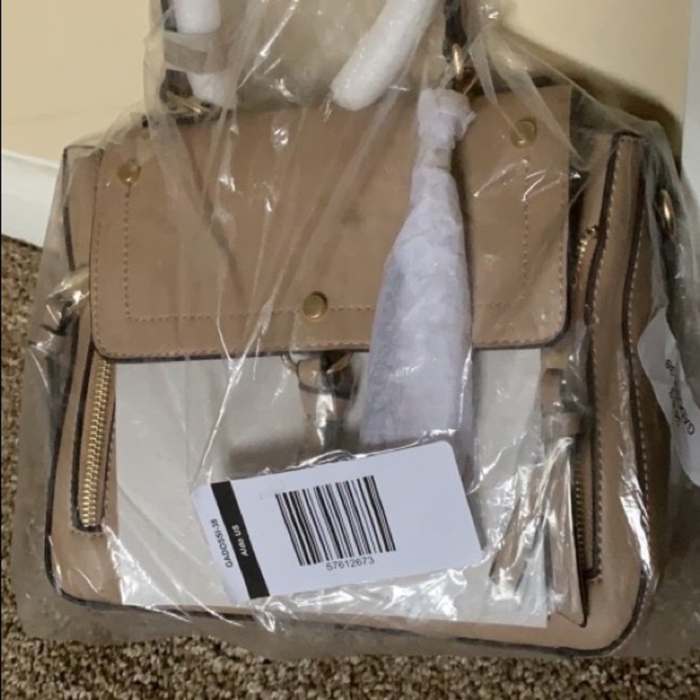 NWT Aldo Brown leather tote bag with fringe